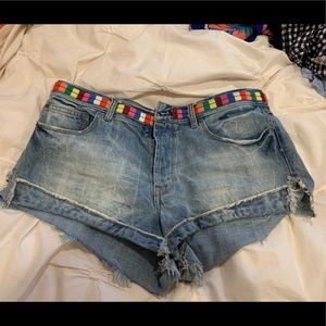 Free people jean shorts